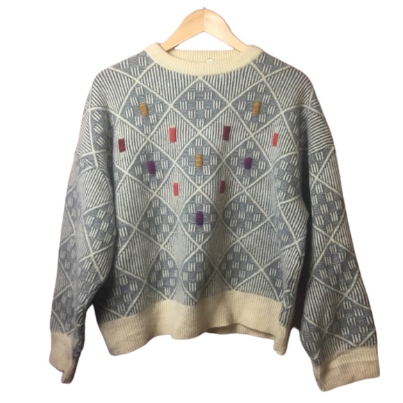 THICK & COZY VINTAGE FALL SWEATER!! - Picture 1 of 8